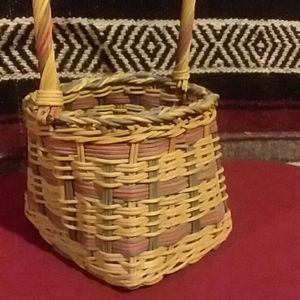 Vintage, handmade basket.
